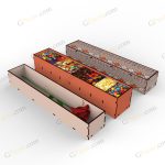 طرح برش لیزر باکس گل پریزاد - تصویر 5