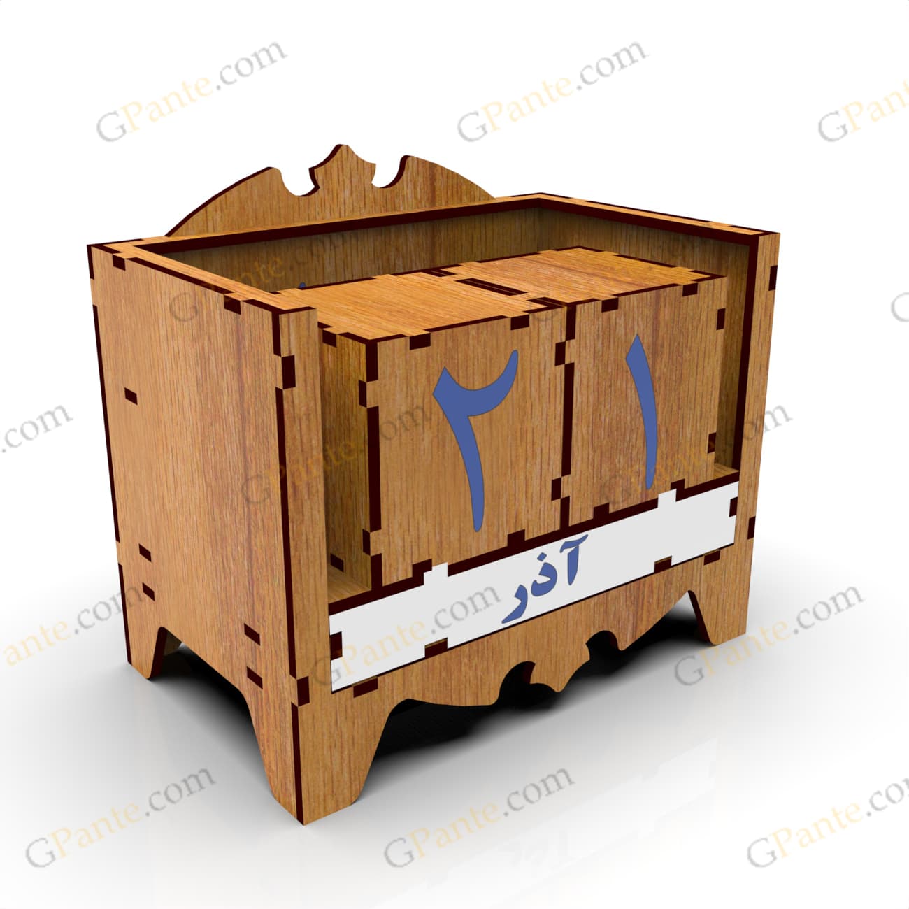 تقویم مکعب فیری-Gpante.com-01-2.8.9.9-2.7m فایل لیزر تقویم تبلیغاتی