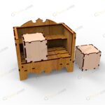 فایل برش لیزر تقویم مکعب فیری - تصویر 6