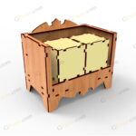فایل برش لیزر تقویم مکعب فیری - تصویر 7