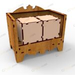 فایل برش لیزر تقویم مکعب فیری - تصویر 8