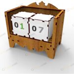 فایل برش لیزر تقویم مکعب فیری - تصویر 10