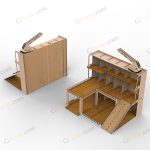 طرح برش لیزر پارکینگ اسباب بازی