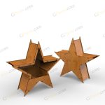 نمای ۳ باکس گل و هدیه شاین - فایل برش لیزر