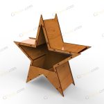 نمای ۷ باکس گل و هدیه شاین - فایل برش لیزر