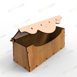 نمای ۷ باکس هدیه گلنار - برش لیزر