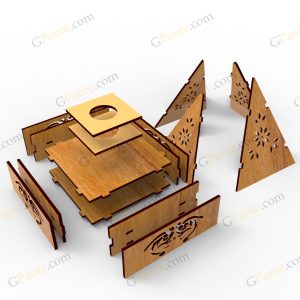 نمای ۲ فایل برش لیزر جاعودی عاج