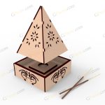 نمای ۳ فایل برش لیزر جاعودی عاج
