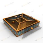 نمای ۳ باکس شکلات و خشکبار گلایل - فایل برش لیزر