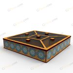 نمای ۵ باکس شکلات و خشکبار گلایل - فایل برش لیزر
